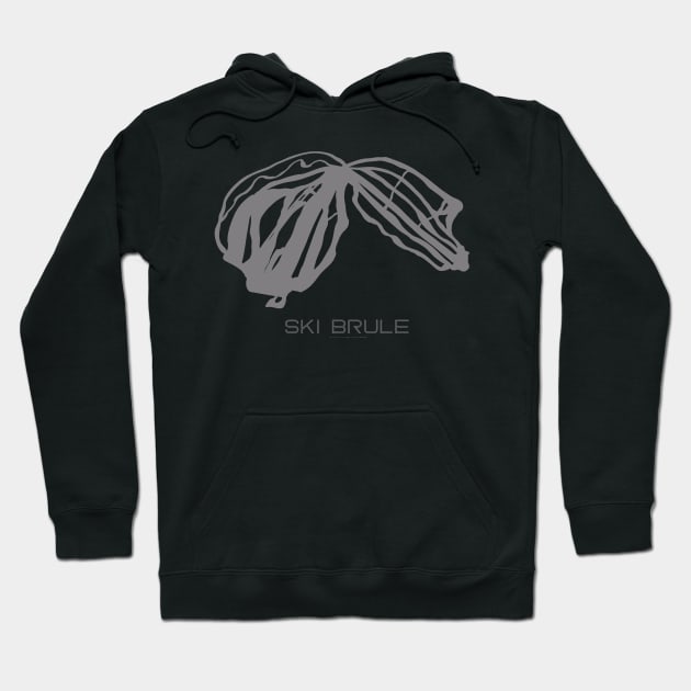 Ski Brule Resort 3D Hoodie by Mapsynergy